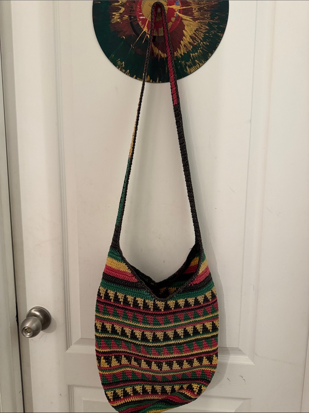 Handwoven from Guatemala Multicolor Boho Shoulder Bag